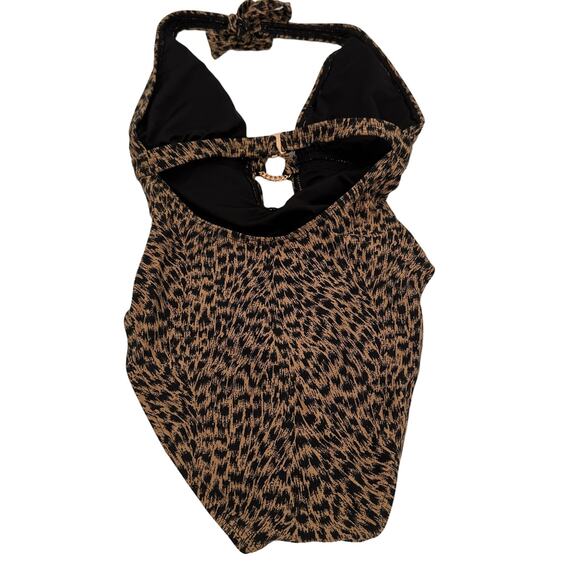 Michael Kors Leopard Cruise 2020 One Piece Swimsuit Size 4 - Picture 3 of 8
